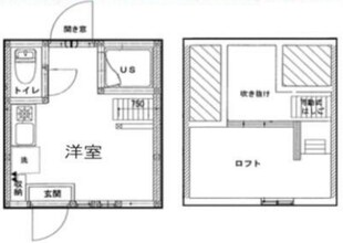 ルームズ新高円寺B棟の物件間取画像